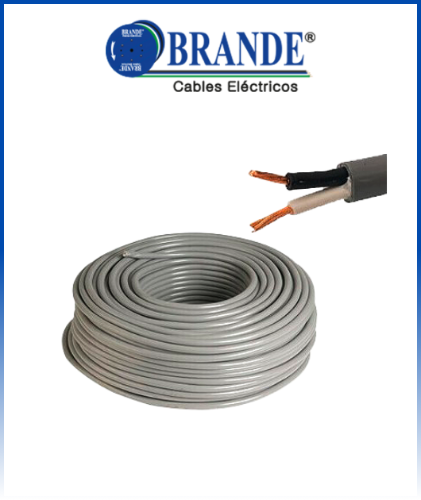 BRANDE VULCANIZADO  2X16 AWG 100MT
