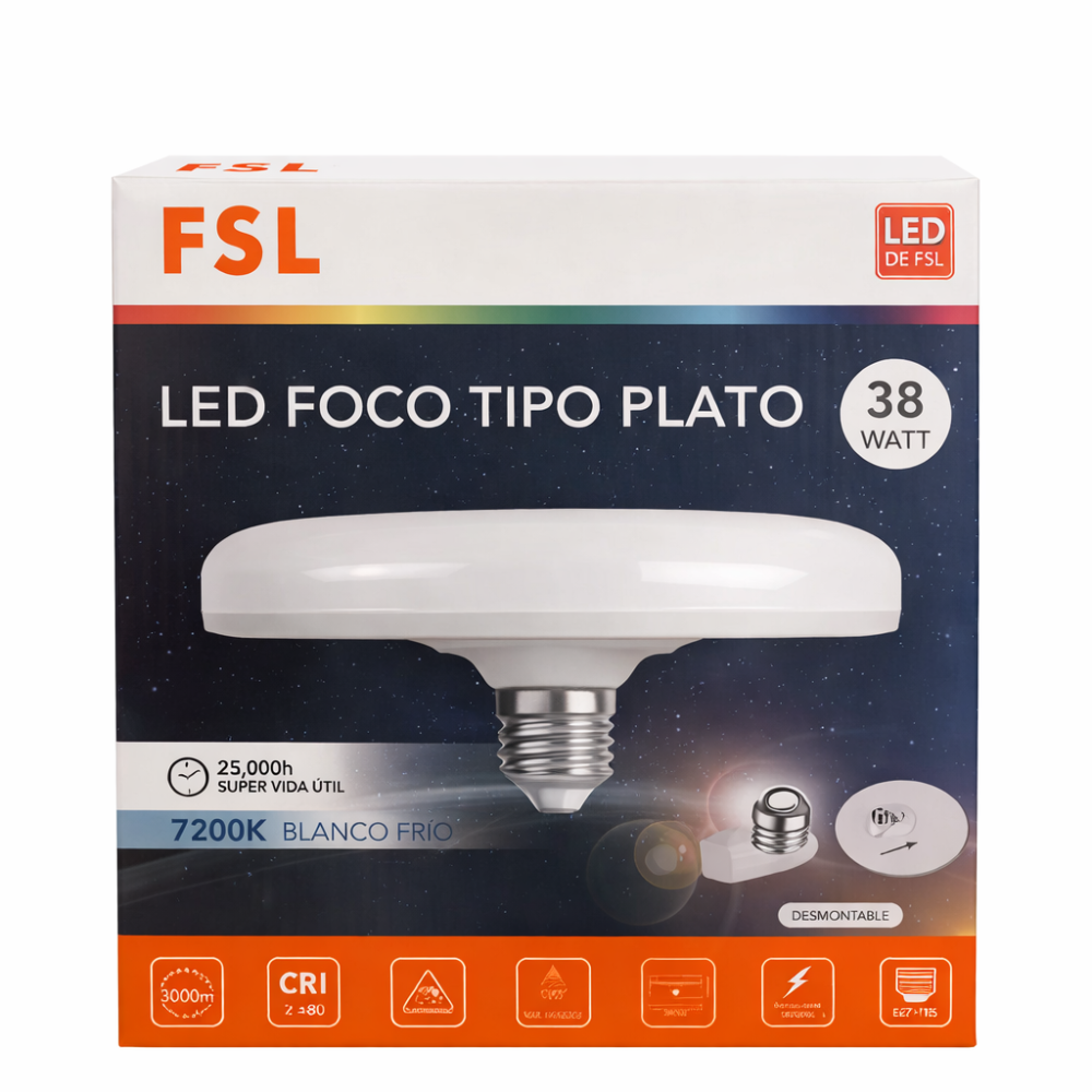 FOCO LED PLATO 38W FSL