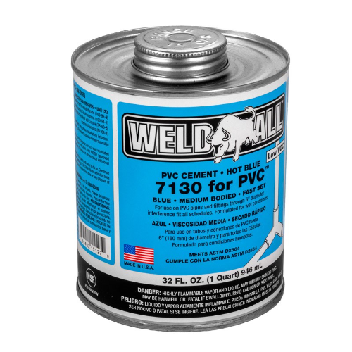 PEGAMENTO AZUL PARA TUBO 1/4 WELD -ALL