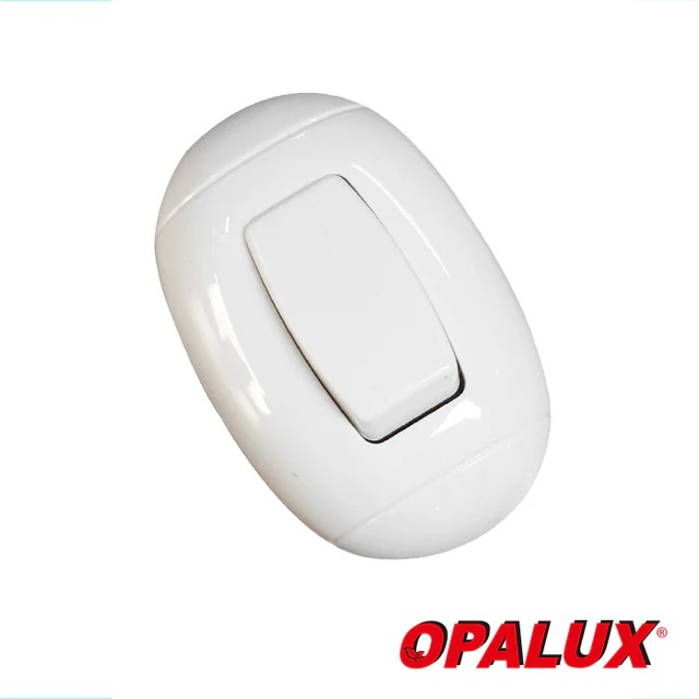 INTERRUPTOR SIMPLE OVAL OPALUX 10AMP