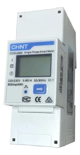 Medidor de electricidad digital Chint DDSU666 doméstico monofásica