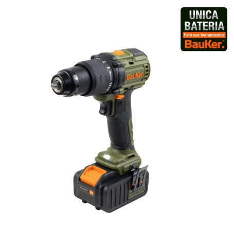 Taladro Percutor 2 Baterías BMC 20V BAUKER