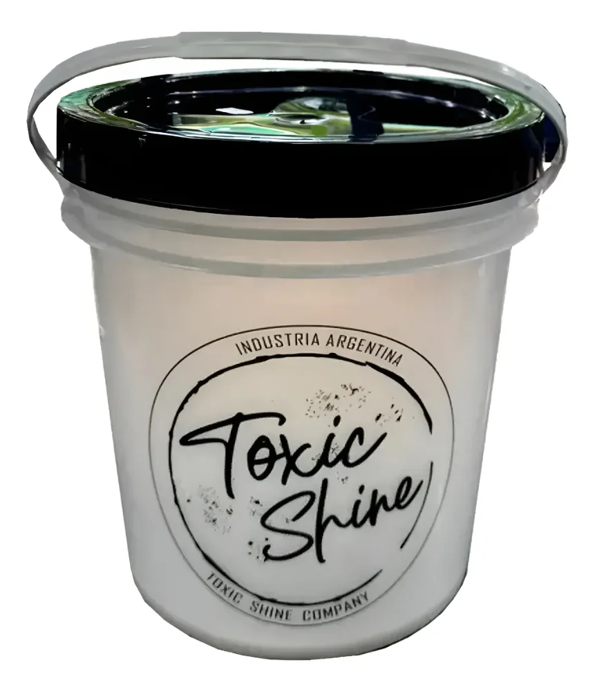 Balde Toxic plastico con tapa 10lt.