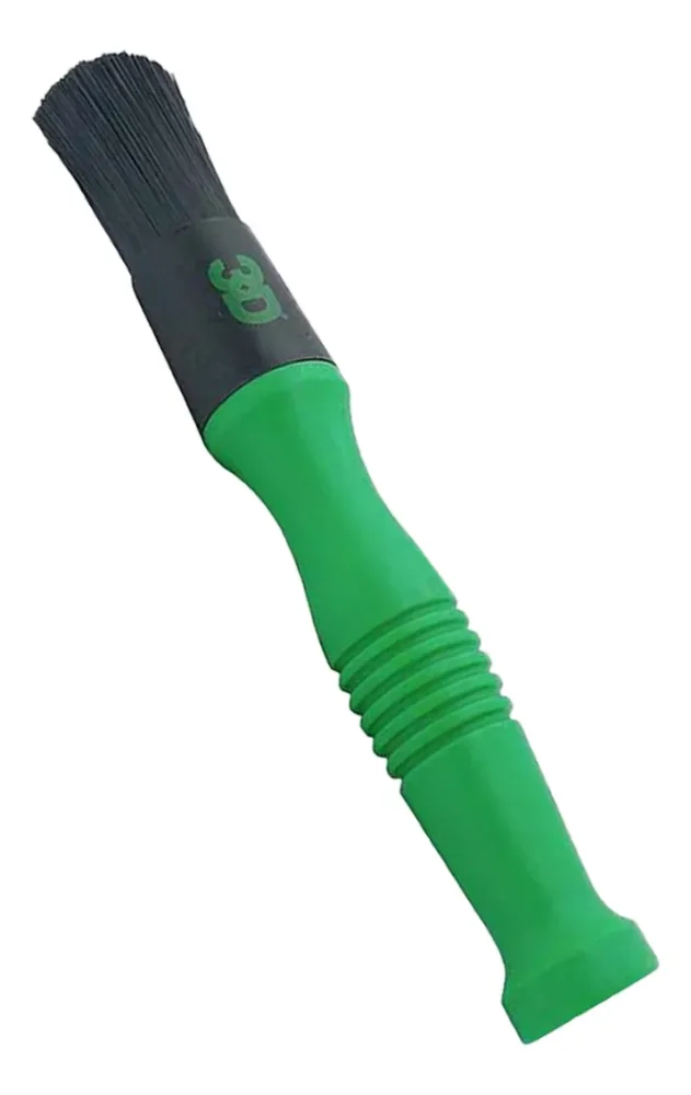 Pincel Cerdas Duras Verde 3D