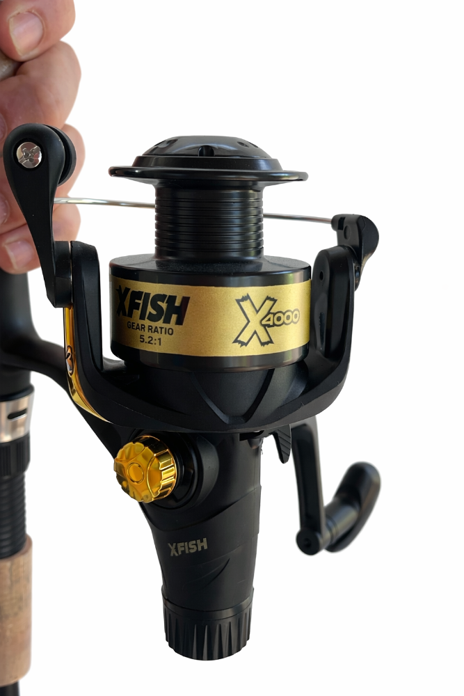 REEL FRONTAL X 4000 DORADO 3 RULEMANES