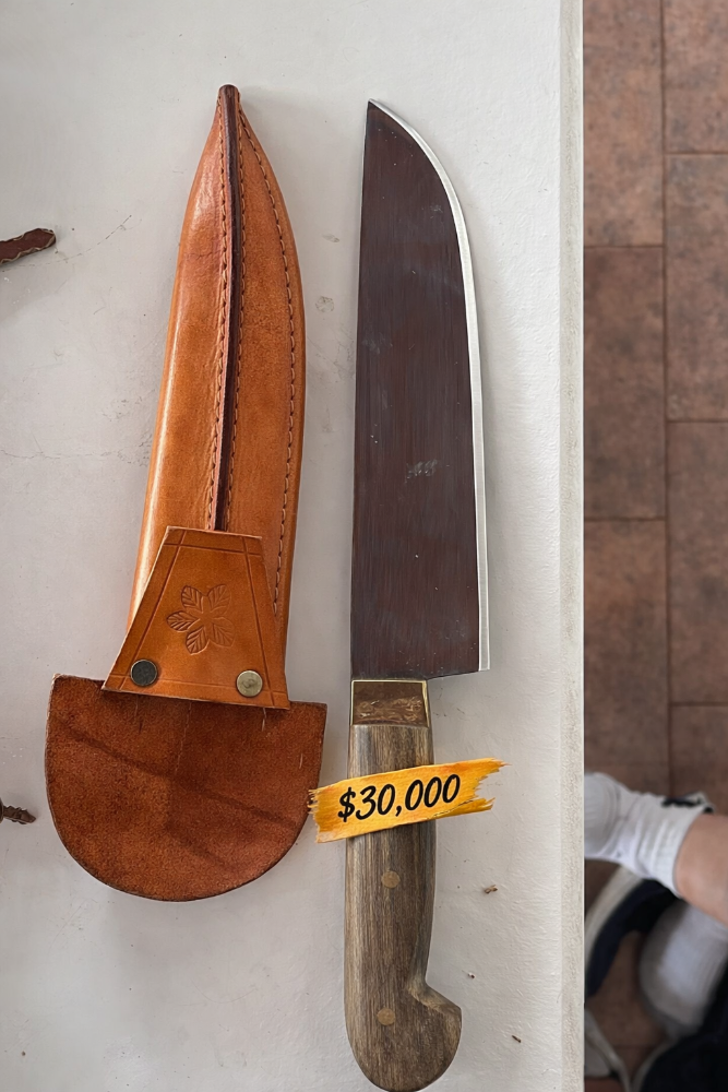 cuchilla acero mango comun