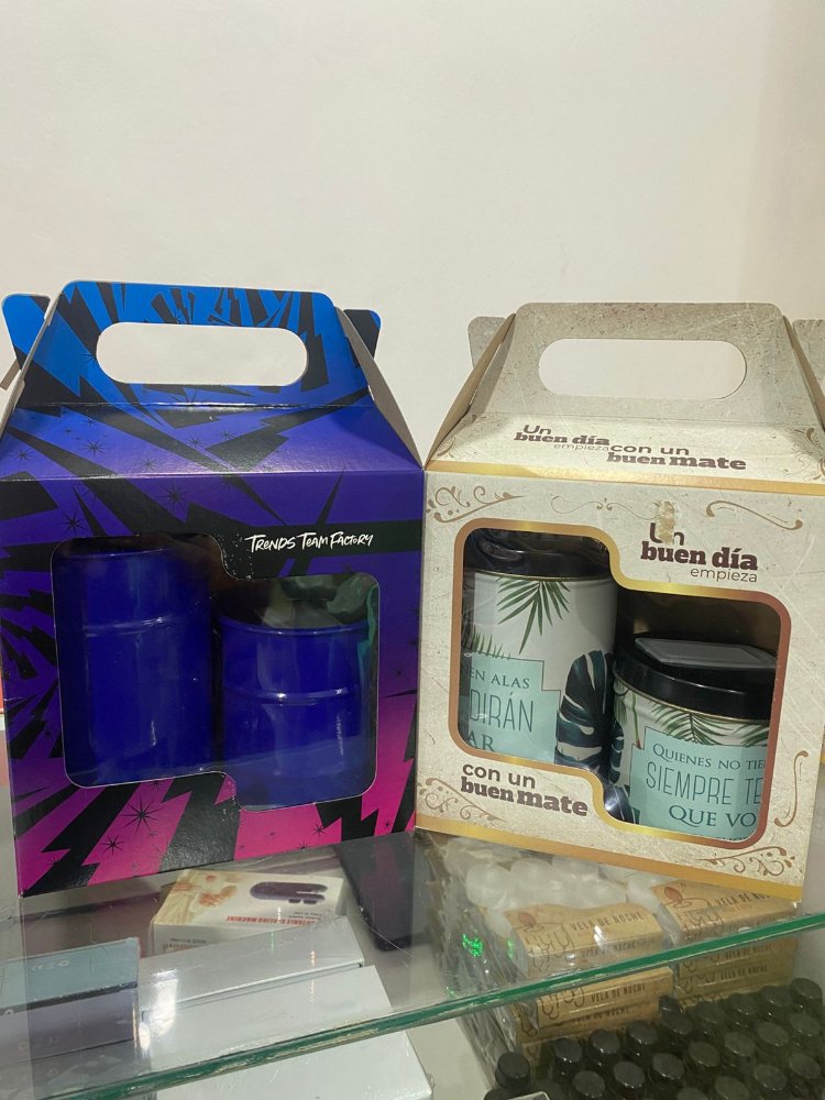 set de azucar y yerba caja