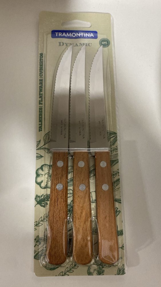 cuchillo madera x 3
