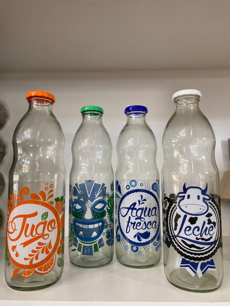 botella  vidrio diseño