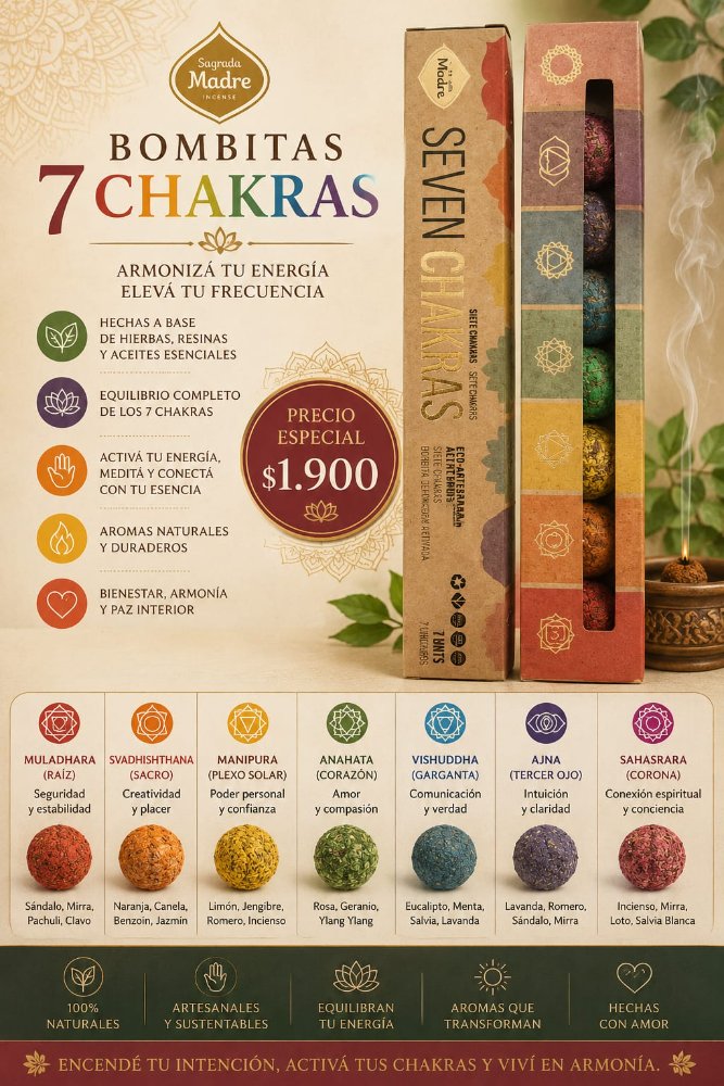 7 chakras bombitas