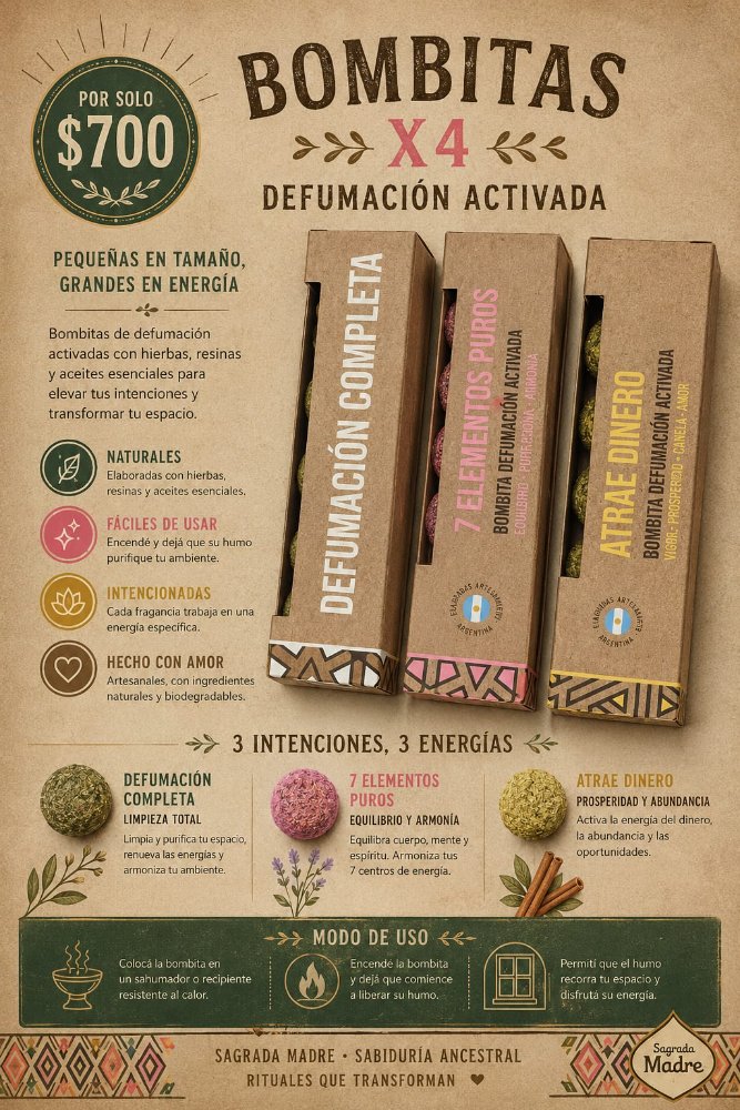 bombita x4 en caja