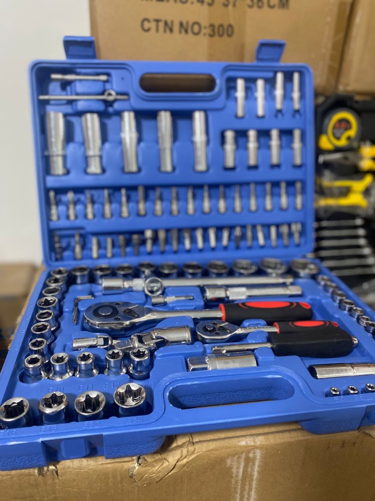 caja herramienta 108 pza caja aazul
