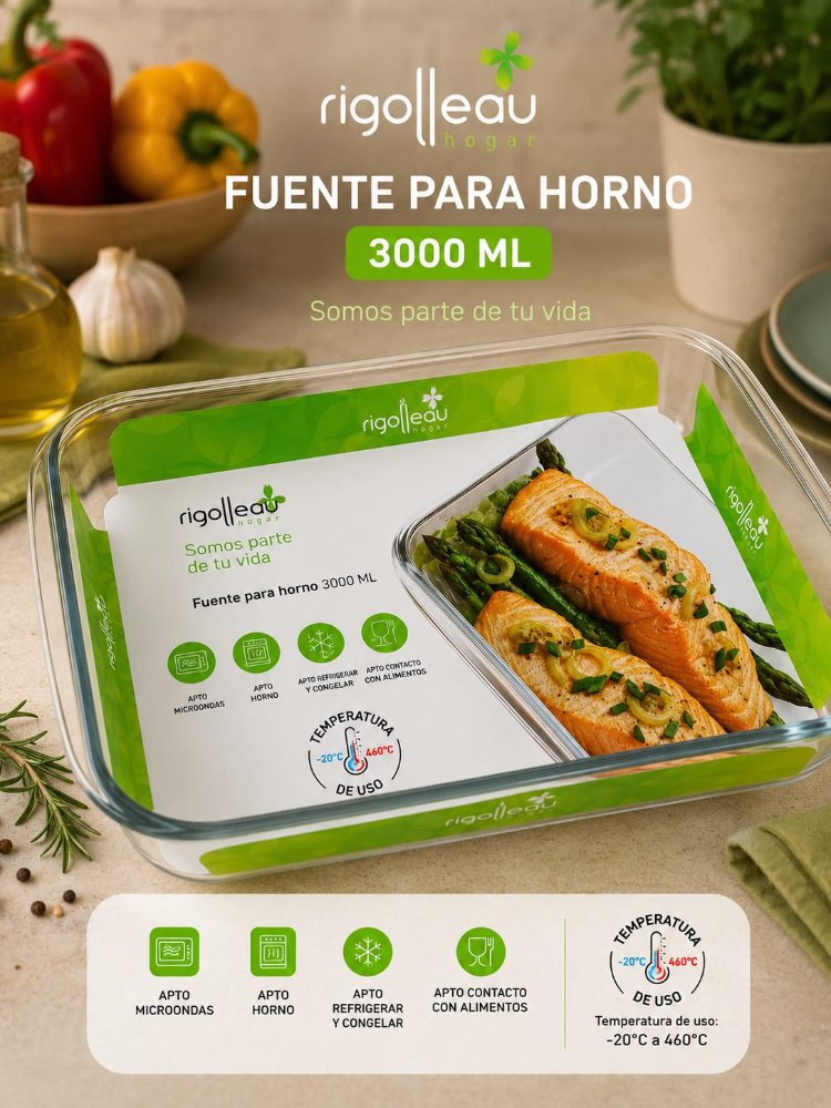 FUENTE PARA HORNO 3000ML