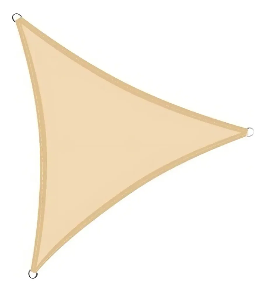 Vela Sombra Triangular 5x5x5 Beige Mi Protección UV Exterior