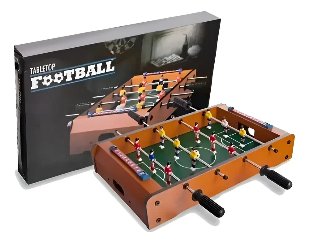 Juego De Mesa Futbolito Futbolín Tablero Portátil Infantil
