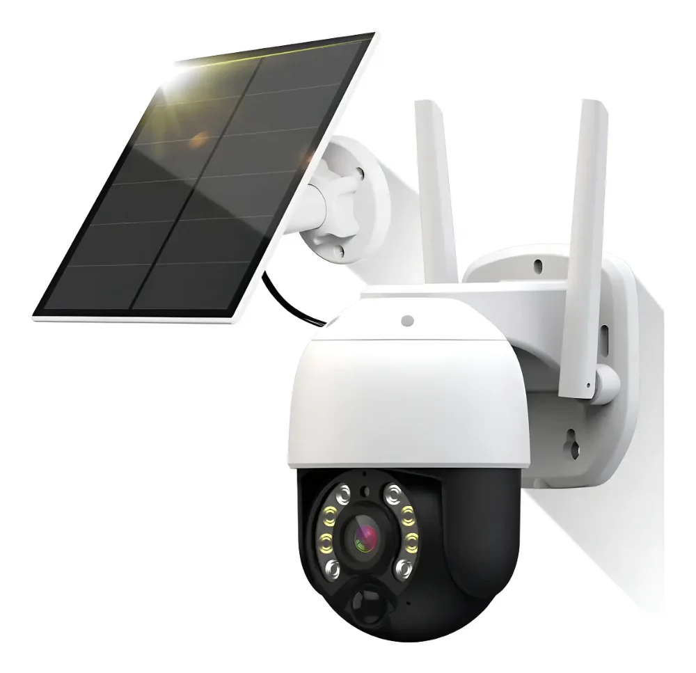 Cámara de Seguridad Solar Exterior IP66 3MP iCSee WIFI HD 1080p Visión Nocturna