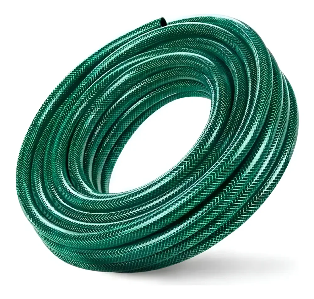 Manguera Jardín Flexible 3/4 Pulgada 50 Mts Reforzada Color Verde