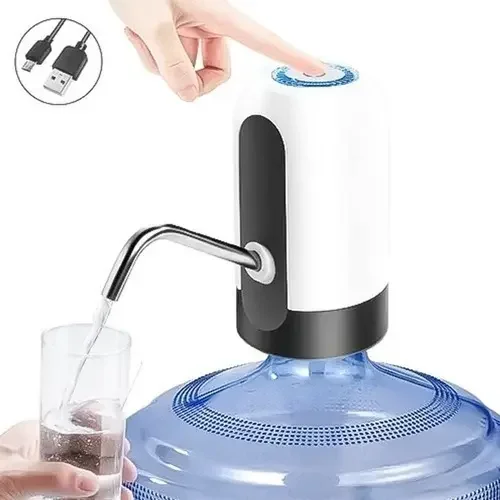 Dispensador Electrico De Agua Recargable Para Botellones Color Blanco