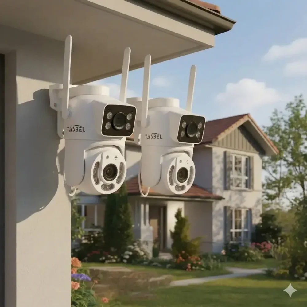 pack x2 Camara Seguridad Wifi Exterior Doble Vision 2k Inalambrica