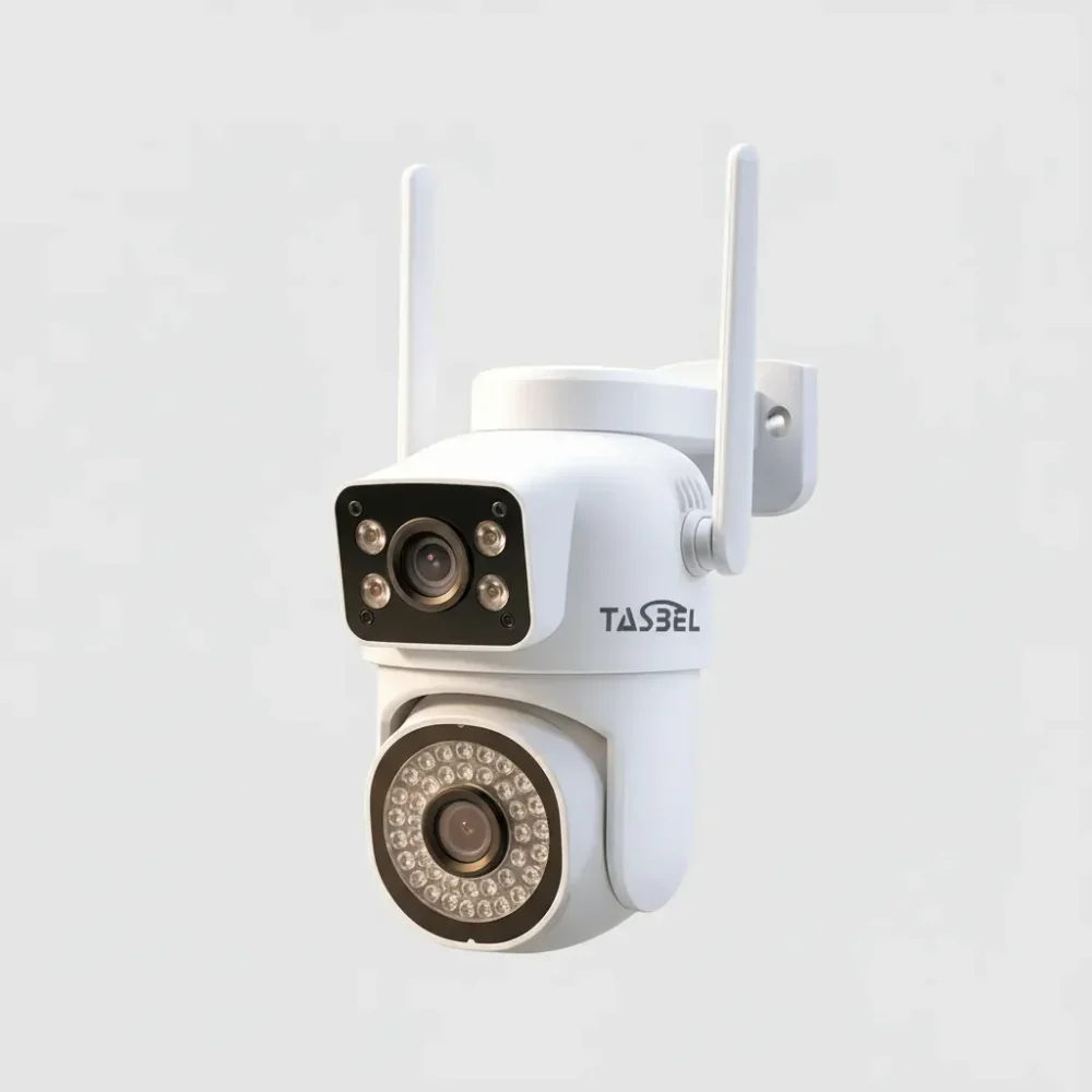 Camara Wifi Ip De Seguridad Exterior Doble Lente