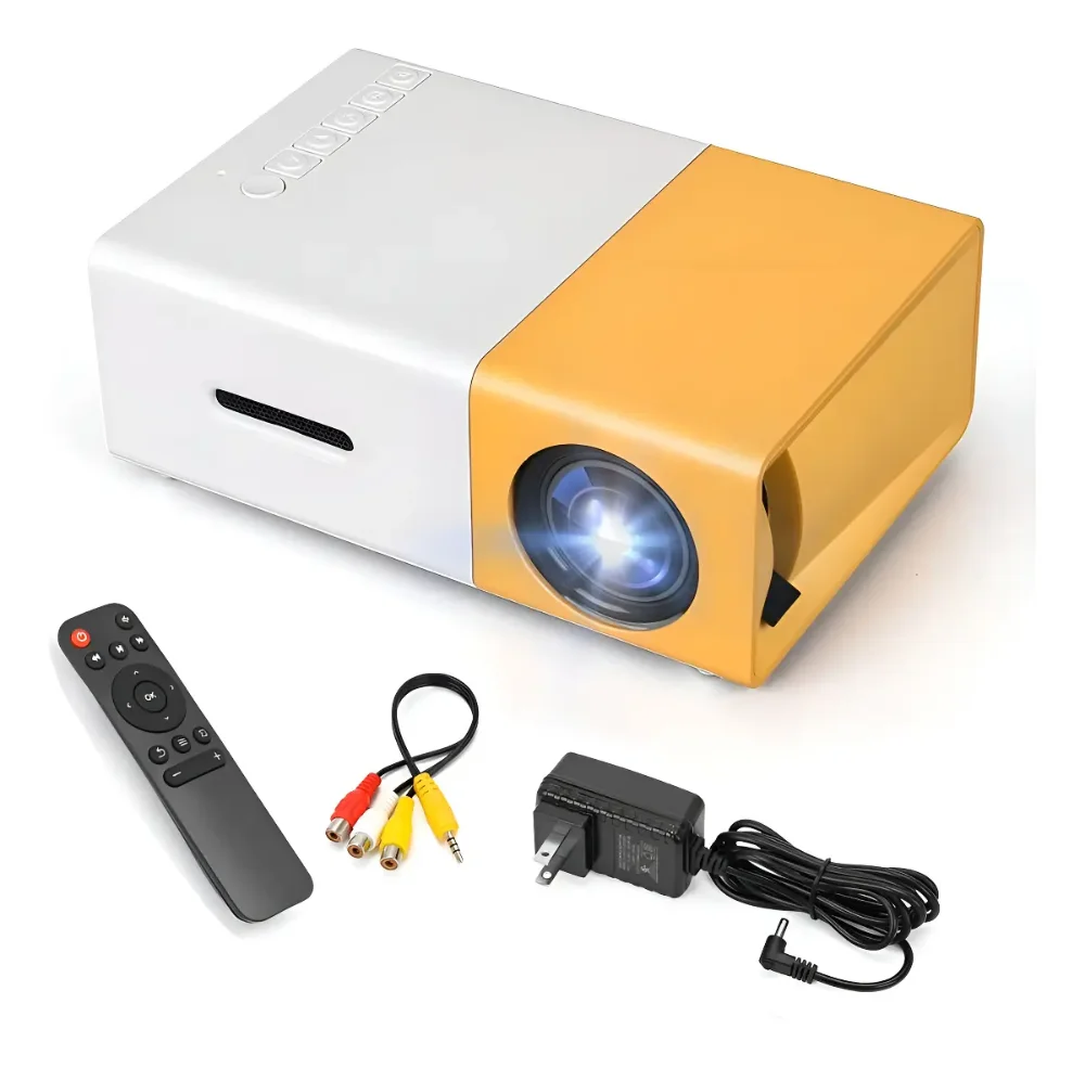 Proyector mini Betensh YG300 300lm blanco+amarillo