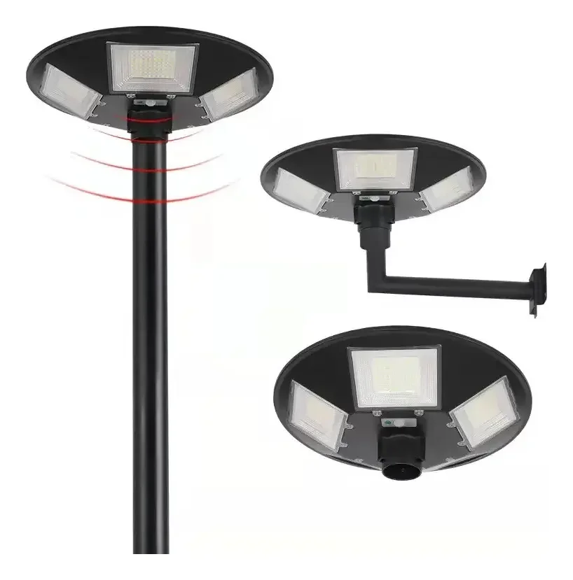 Foco Solar LED 500W Sensor Movimiento Exterior IP66 Con Control Negro