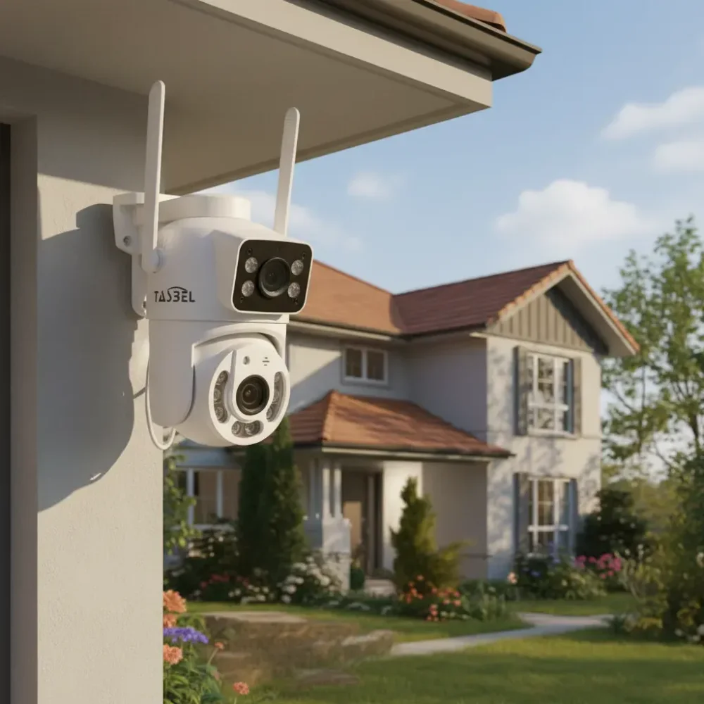 Camara Seguridad Wifi Exterior Doble Vision 2k Inalambrica