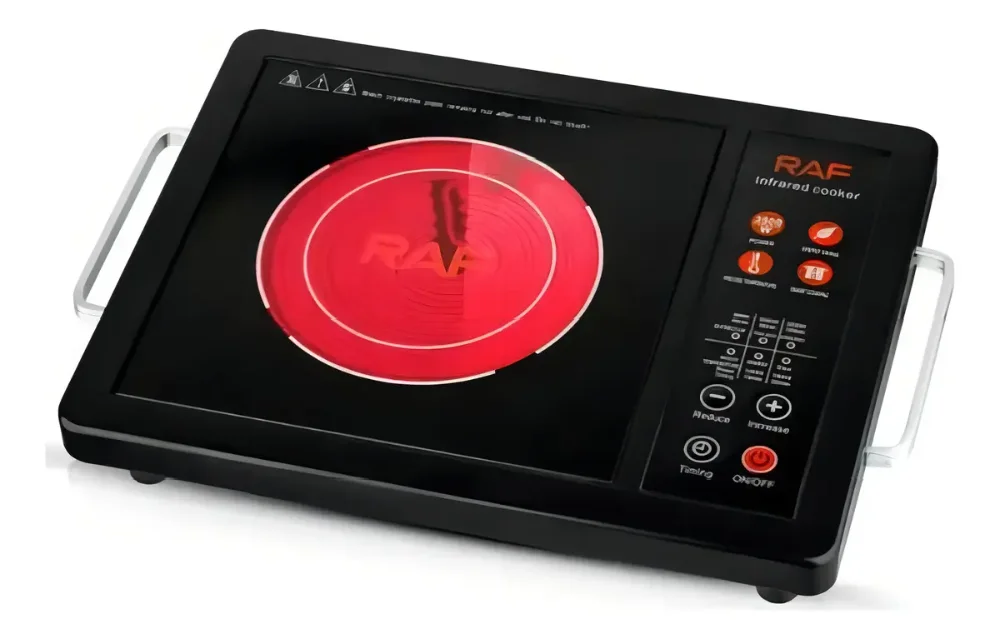 Cocina Eléctrica Infrarroja 1 Hornilla Raf 3500w Táctil Pantalla Digital