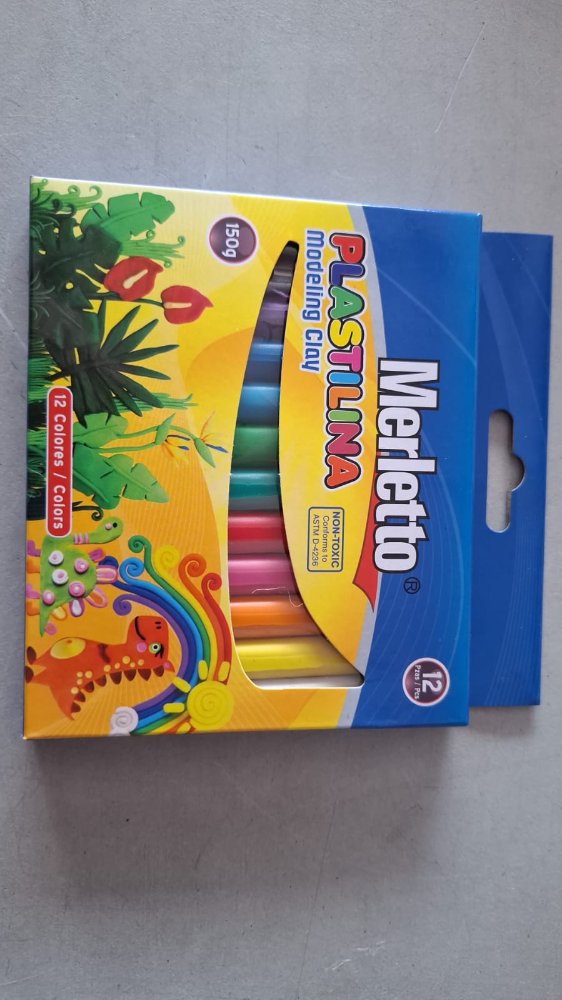 PLASTILINA MERLETTO 12PZ