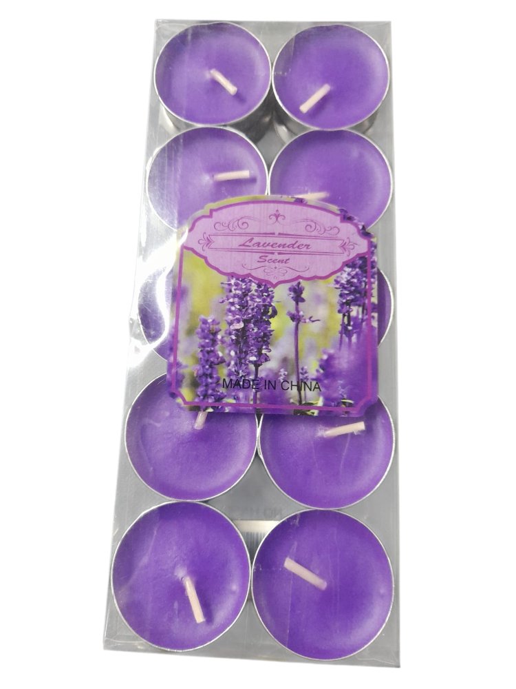 velas redondas metal moradas