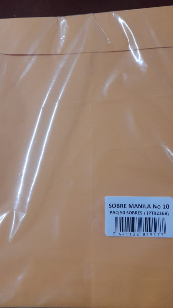 SOBRE DE MANILA NUMERO 10