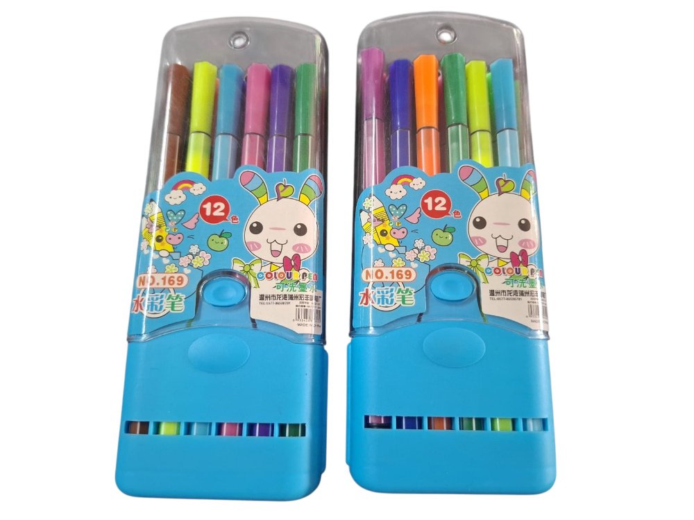 CAJITAS CON LAPICEROS PLUMA COLORES