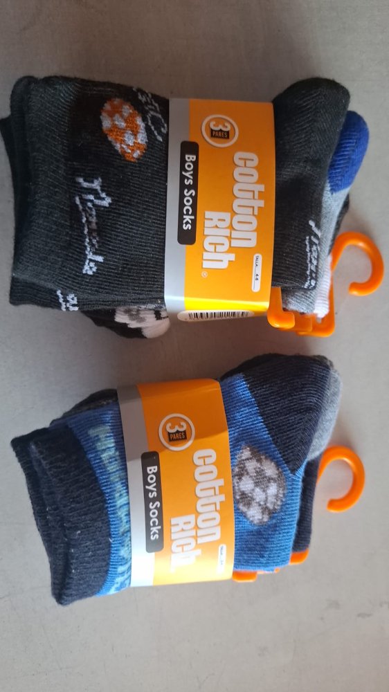 MEDIA COTTON RICH NIÑO 3PK 2-4