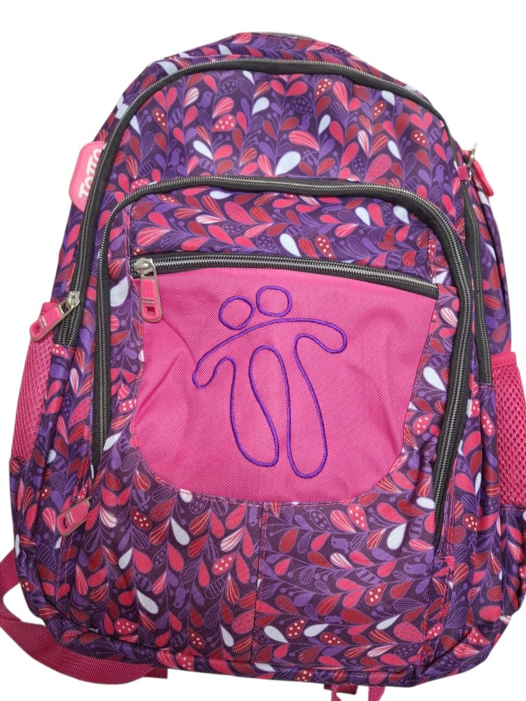 BOLSO ESCOLAR MUJER MARCA TOTTO ROSADO