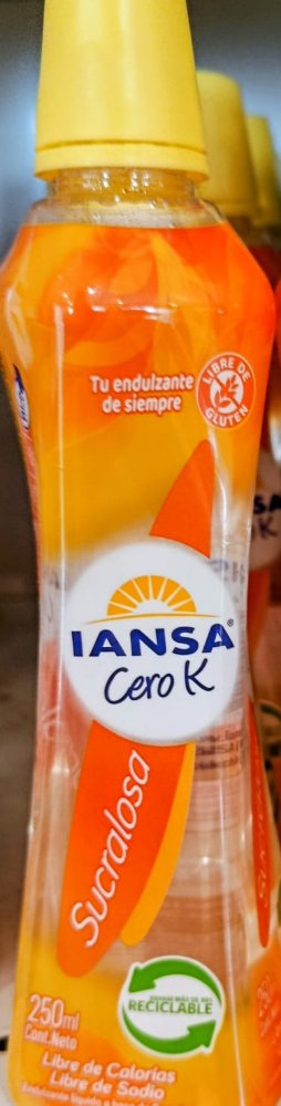 IANSA CERO K SUCRALOSA 250CC X 16