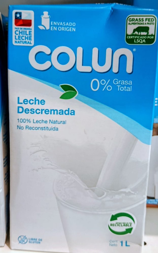 LECHE COLUN DESCREMADA 1LT X 12