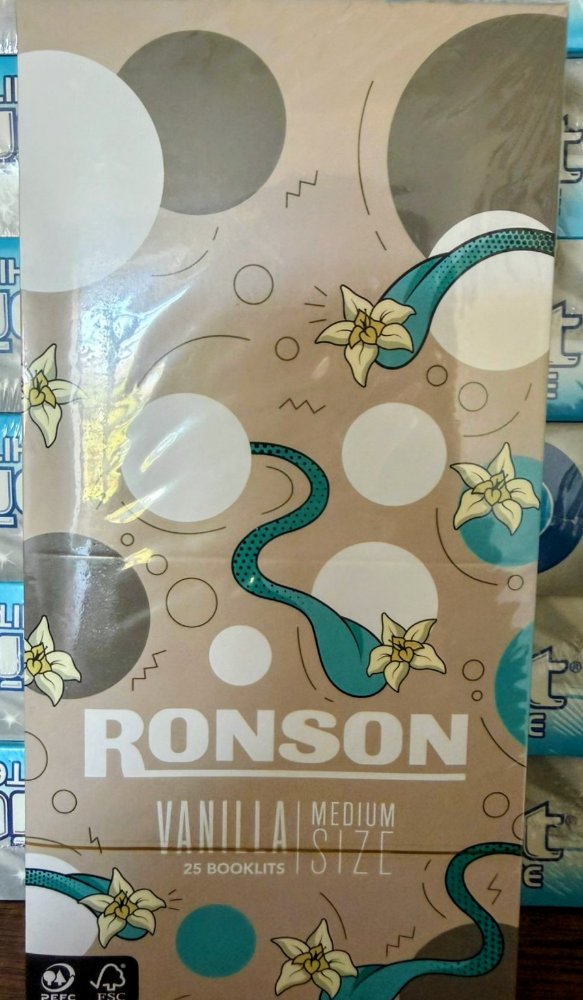 PAPELILLOS RONSON VAINILLA  X 25 (GRIS)