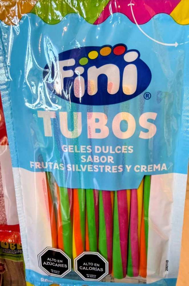 TUBOS FINI FRUTOS SILVESTRES Y CREMA DULCE TWISTER 80 GR X 12