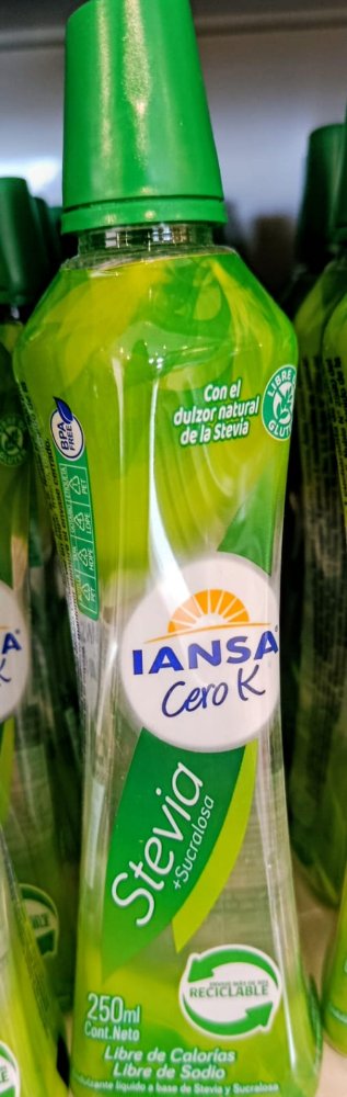 IANSA CERO K STEVIA250ML X 16