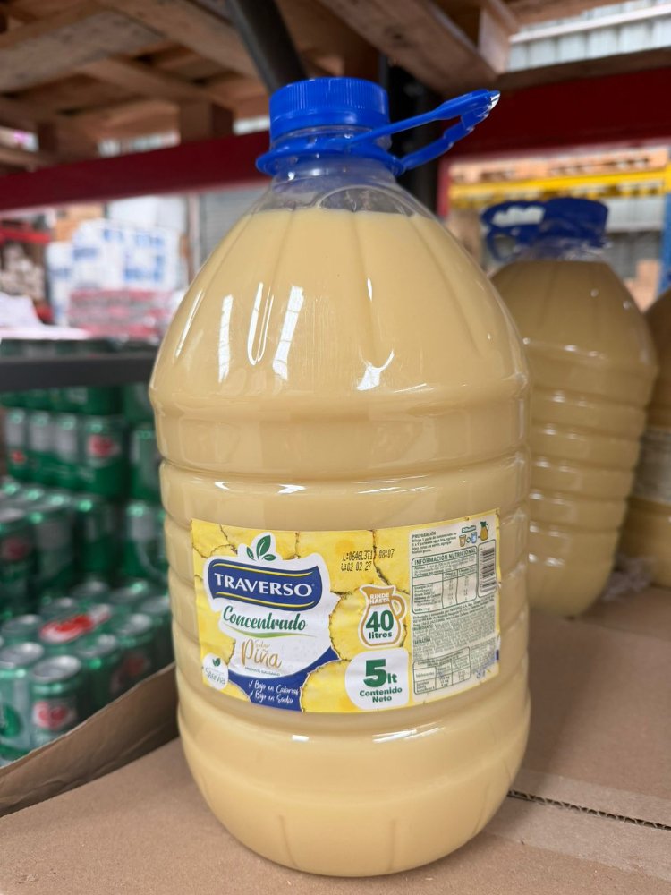 JUGO CONCENTRADO TRAVERSO PIÑA 4X5LT