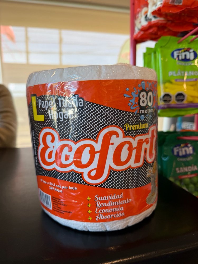 TOALLA ECOFORT NARANJA  80MT X6