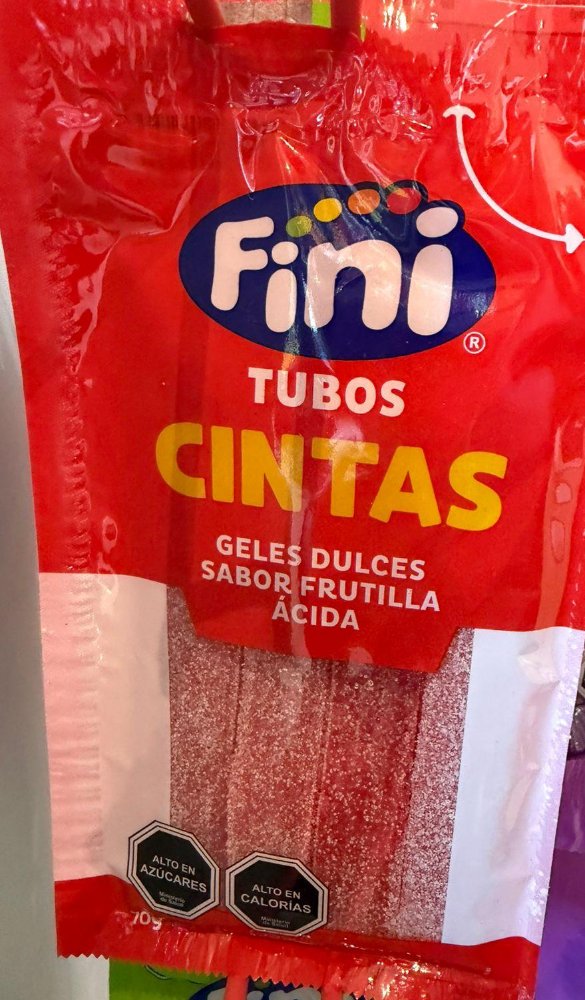 REGALIZ CINTA FRUTILLA ACIDA FINI 12X70GR(18603)