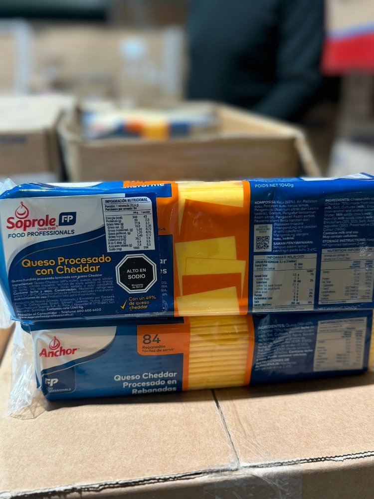 QUESO CHEDDAR  ANCHOR 10x1.040 KG