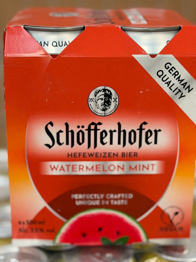 CERVEZA SCHOFFERHOFER SANDIA MENTA LATA 24X500CC