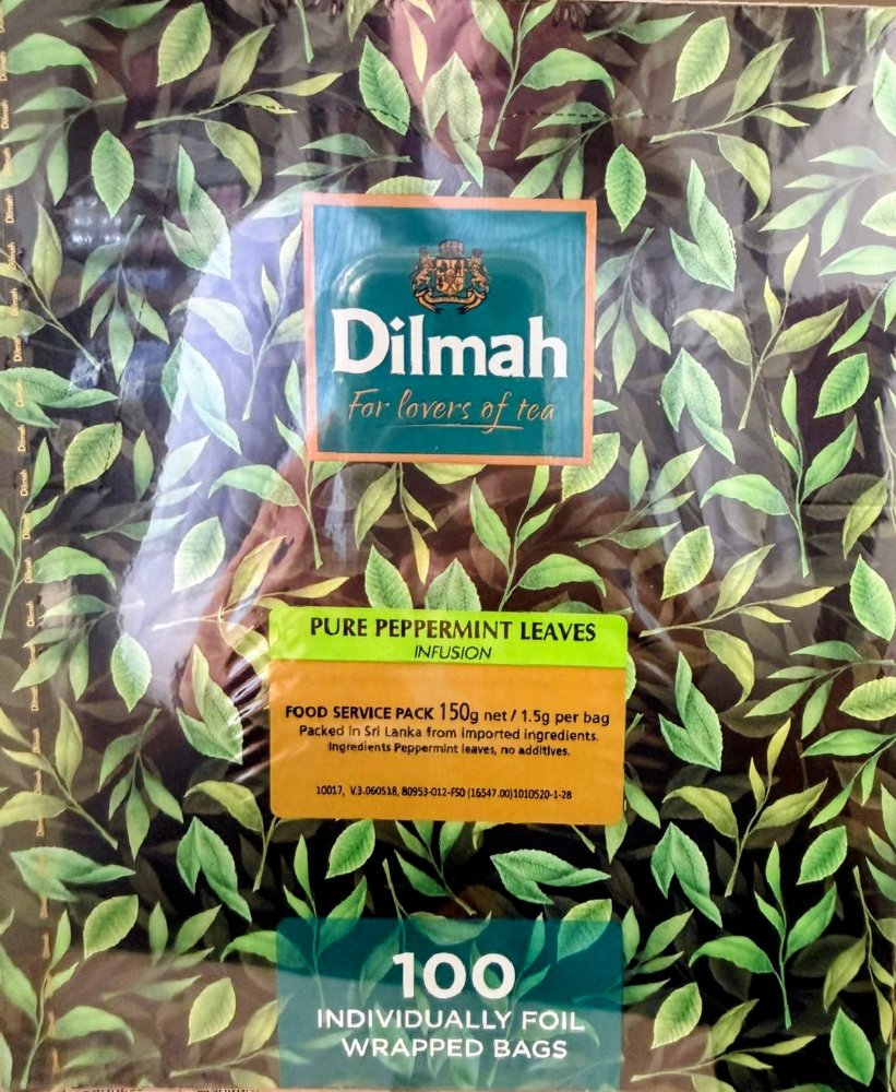TE DILMAH INFUSION MENTA LEAVES 100BOLSAS