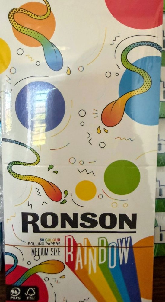 PAPELILLOS RONSON RAINBOW X 25 (ARCOIRIS)