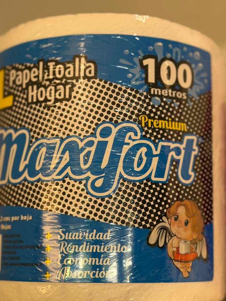 TOALLA PAPEL MAXIFORT XL AZUL 100MTX6UNI