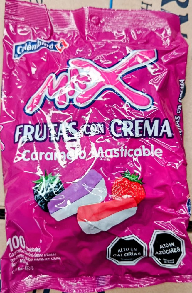 CARAMELOS MAX FRUTAS CON CREMA 16 BOLSAS