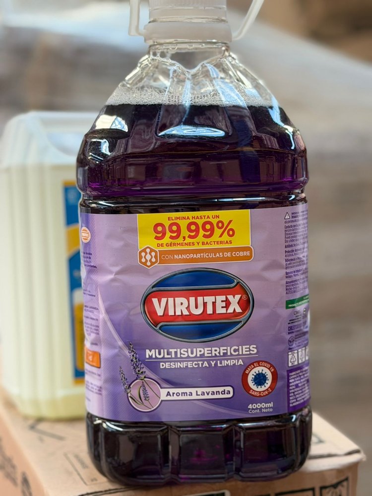 lIMPIADOR DESINFECTANTE VIRUTEX LAVANDA  4LT