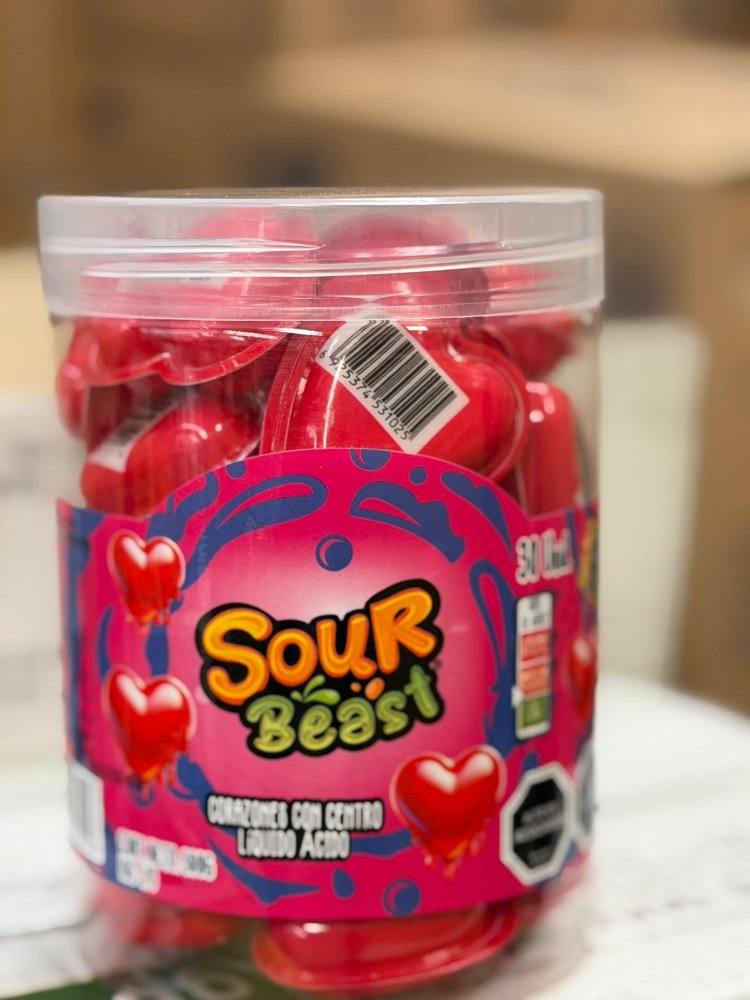 SOUR BEAST CORAZON ACIDO 300GR CAJA 20 UNI